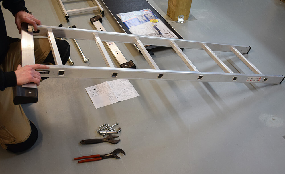 draper tools combination ladder and platform 3