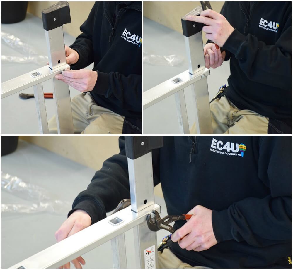 The set up of the item was very simple and easy, with safety locks ensuring a secure and solid connection to work from. The platform tower was a good stable work platform, with minimal rocking to throw you off balance.